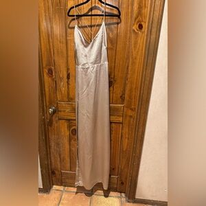 NWT Style Stalker Elegant Champagne Evening Gown